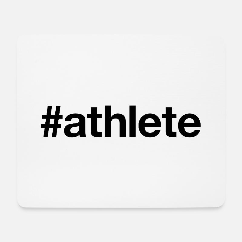 ATHLETE - Mousepad (Querformat) - Weiß