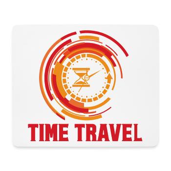 Time travel time machine future Futuristic city - Mouse Pad (horizontal) - white - Front