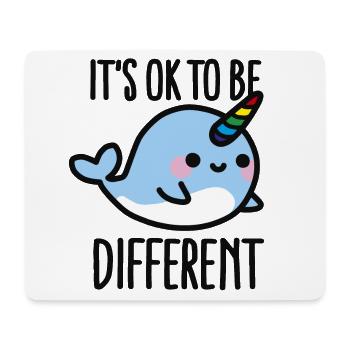 It's ok to be different - Mouse Pad (horizontal) - white - Front