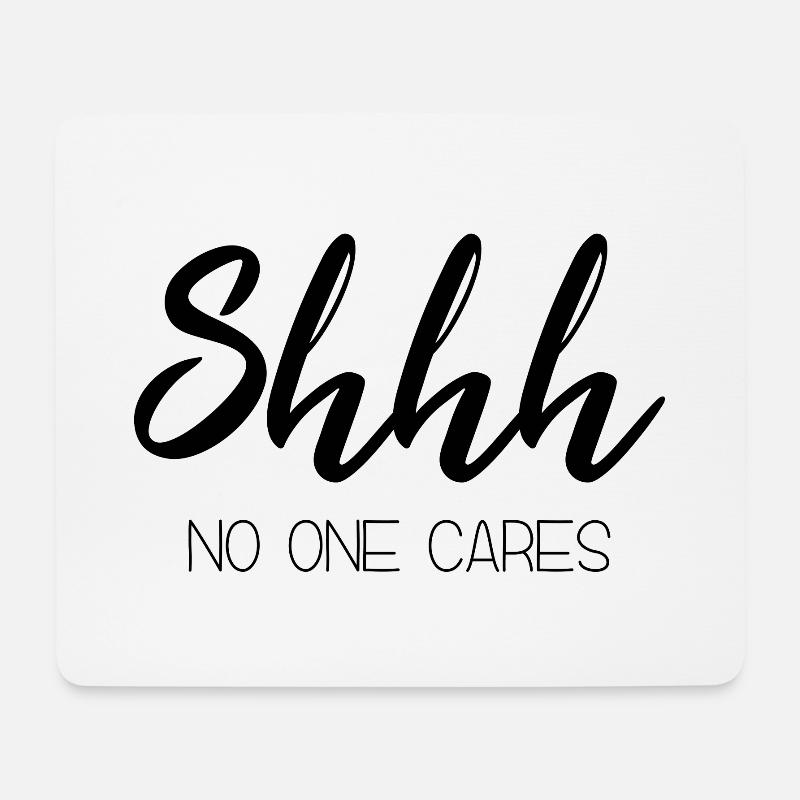 words funny text quote & gift idea - Mousepad (Querformat) - Weiß