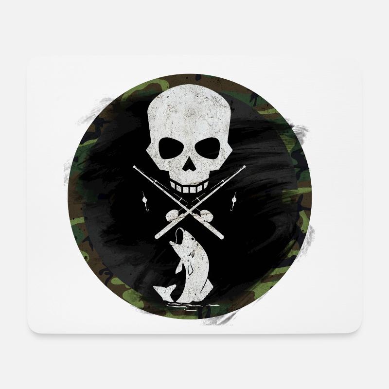Angeln Angler - Mousepad (Querformat) - Weiß