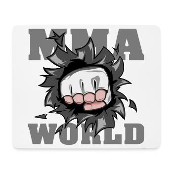 MMA Faust Symbol Kampfsport Illustration icon Logo - Mousepad (Querformat) - Weiß - Vorne
