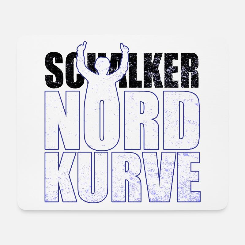 Schalker Nordkurve Schriftzug Geschenkidee - Mousepad (Querformat) - Weiß
