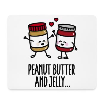 Peanut butter and jelly - Mousepad (Querformat) - Weiß - Vorne
