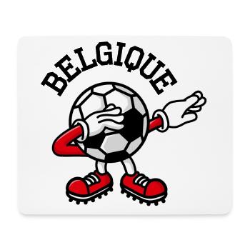 Belgique Belgium dab dabbing soccer football - Tapis de souris (format paysage) - blanc - Devant