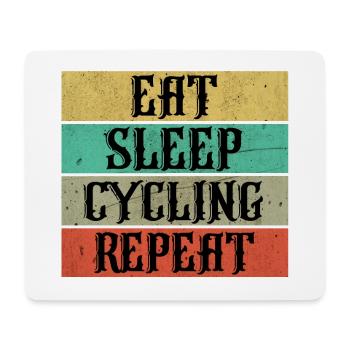 Cycling cycling - Mouse Pad (horizontal) - white - Front