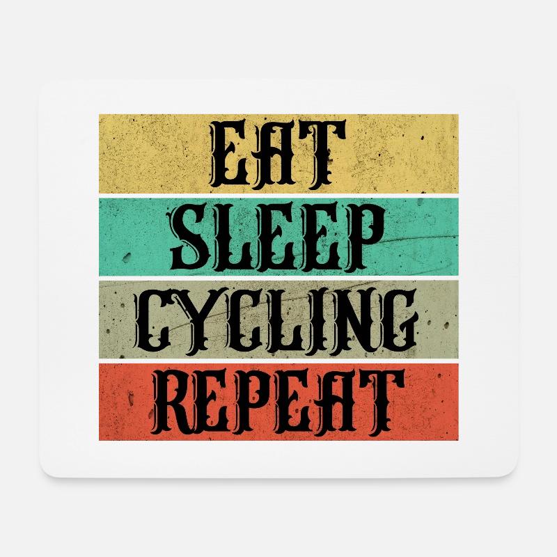 Cycling cycling - Mouse Pad (horizontal) - white