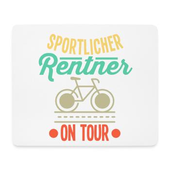 Rentner Radfahren Fahrrad - Mousepad (Querformat) - Weiß - Vorne