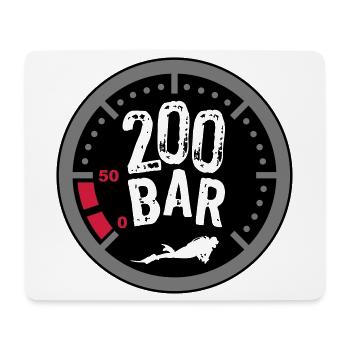 200bar - Tapis de souris (format paysage) - blanc - Devant