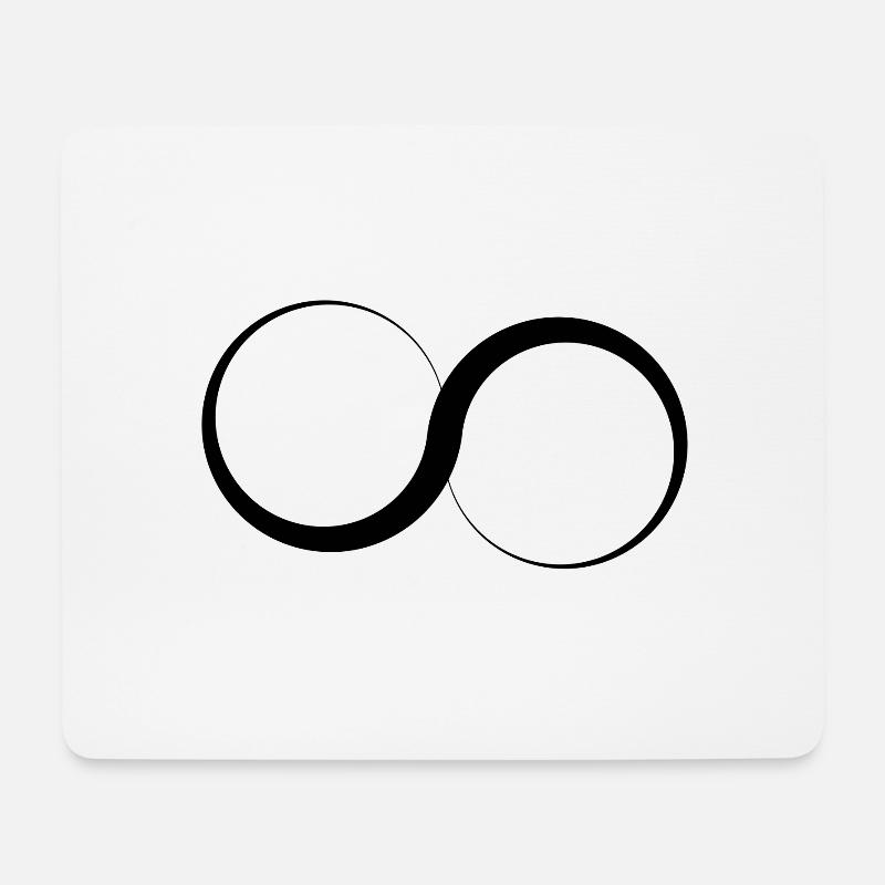 Infinity - logo - Tapis de souris (format paysage) - blanc