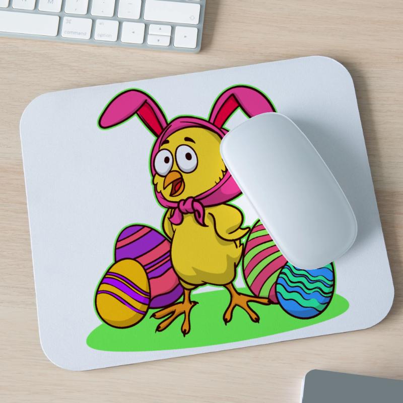 Easter chick chick easter happy easter eggs Mouse Pad (horizontal)