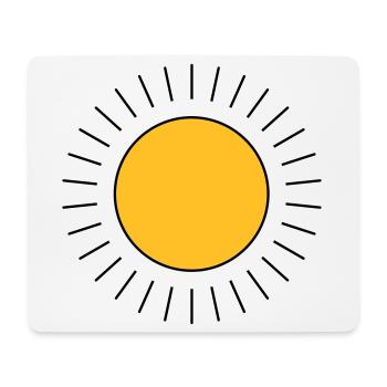 Sonne - Mousepad (Querformat) - Weiß - Vorne