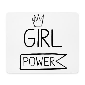 Queen of girl power - Mouse Pad (horizontal) - white - Front
