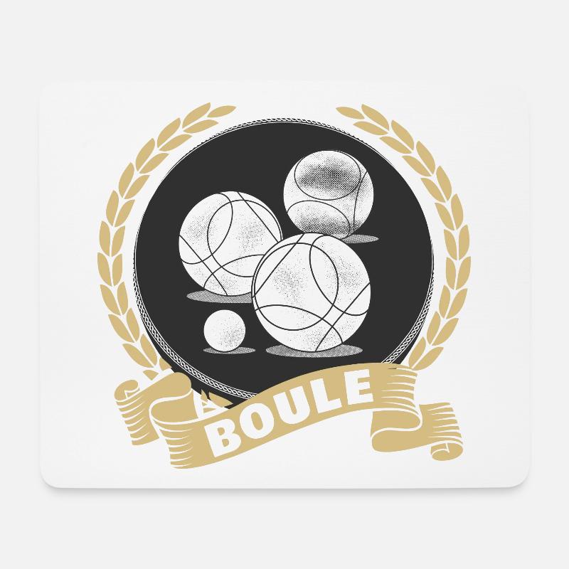 Boule Kugel Spiel Petanque Boules Sport Turnier - Mousepad (Querformat) - Weiß