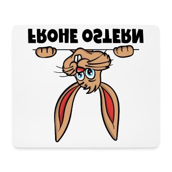 Frohe Ostern Osterhase Osterhäschen Sprüche - Mousepad (Querformat) - Weiß - Vorne