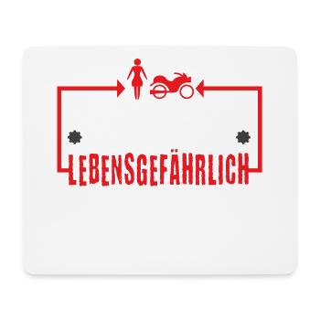 Motorrad Biker Motorräder Statement Lustig Sprüche - Mousepad (Querformat) - Weiß - Vorne
