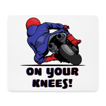 Motorbike racer motorcycles biker statement - Mouse Pad (horizontal) - white - Front