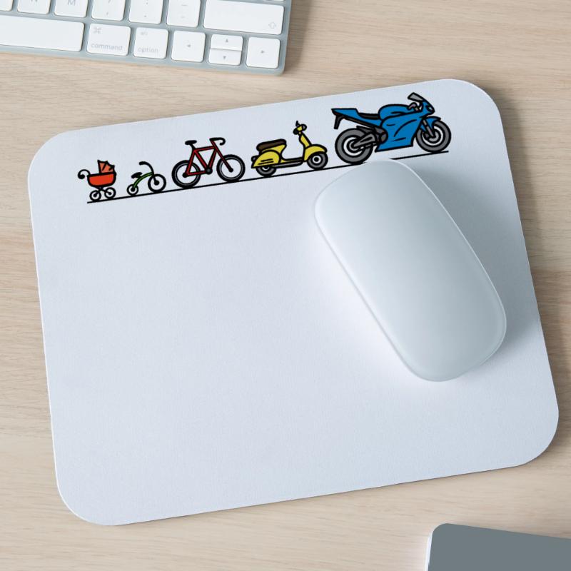 Motorcycle motorbikes evolution development bikers Mouse Pad (horizontal)