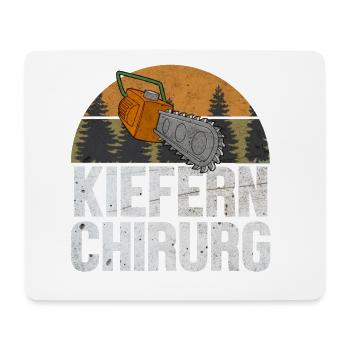 Holzfäller Motorsäge Geschenk Lustig Geschenk - Mousepad (Querformat) - Weiß - Vorne