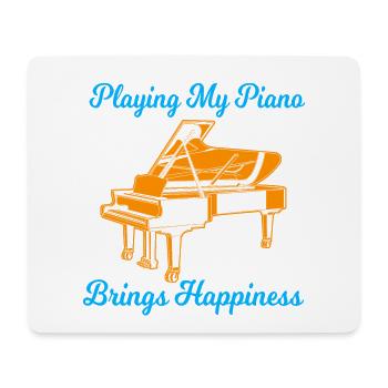 Pianist - Mousepad (Querformat) - Weiß - Vorne
