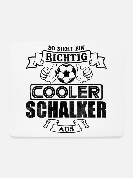 Cooler Schalker - Mousepad (Querformat) - Weiß