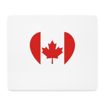 A heart for Canada - Mouse Pad (horizontal) - white - Front