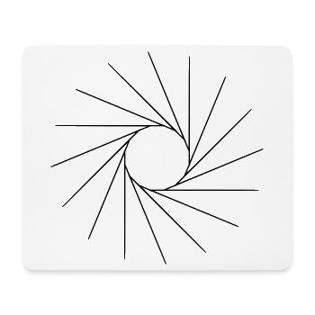 Cool shape, like a sun. - Mouse Pad (horizontal) - white - Front