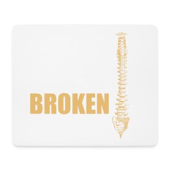 Skoliose Wirbelsäule Rücken Krankheit Geschenk - Mousepad (Querformat) - Weiß - Vorne