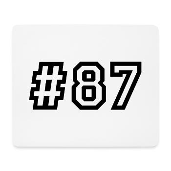 1987 Born 39th Birthday 39 years old - Mouse Pad (horizontal) - white - Front