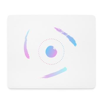 Electrons orbiting the atom - Mouse Pad (horizontal) - white - Front