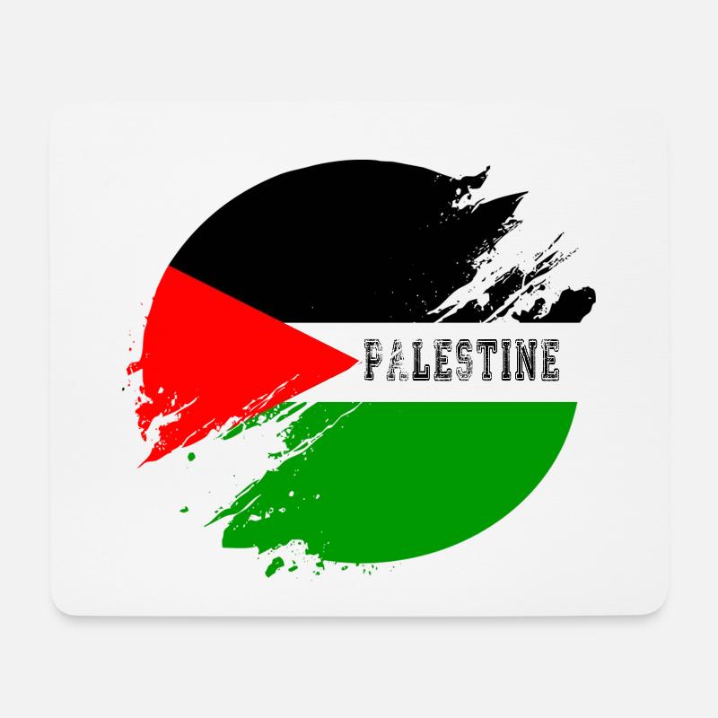 Palästina Kreis - Mousepad (Querformat) - Weiß