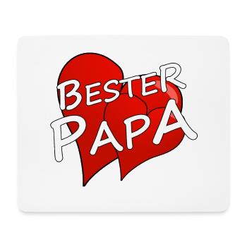 BESTER PAPA - Mousepad (Querformat) - Weiß - Vorne