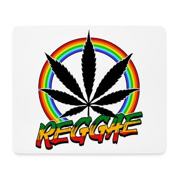 Reggae Rastafari Jamaïque Reggaeton Rasta Ragga Jah - Tapis de souris (format paysage) - blanc - Devant