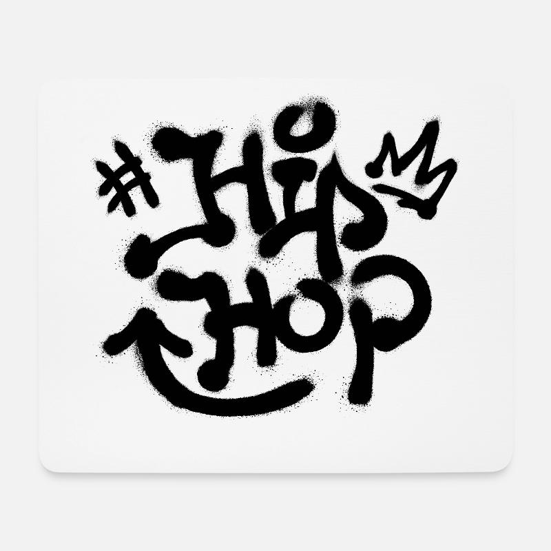 Hip Hop Hiphop Rap Graffiti Beatbox Rapper Swag - Mousepad (Querformat) - Weiß