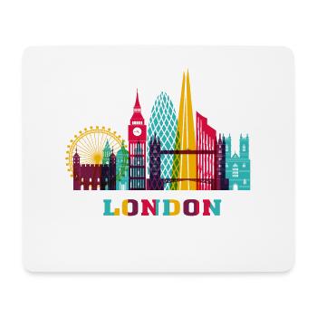 London City Skyline England Landmark - Mouse Pad (horizontal) - white - Front