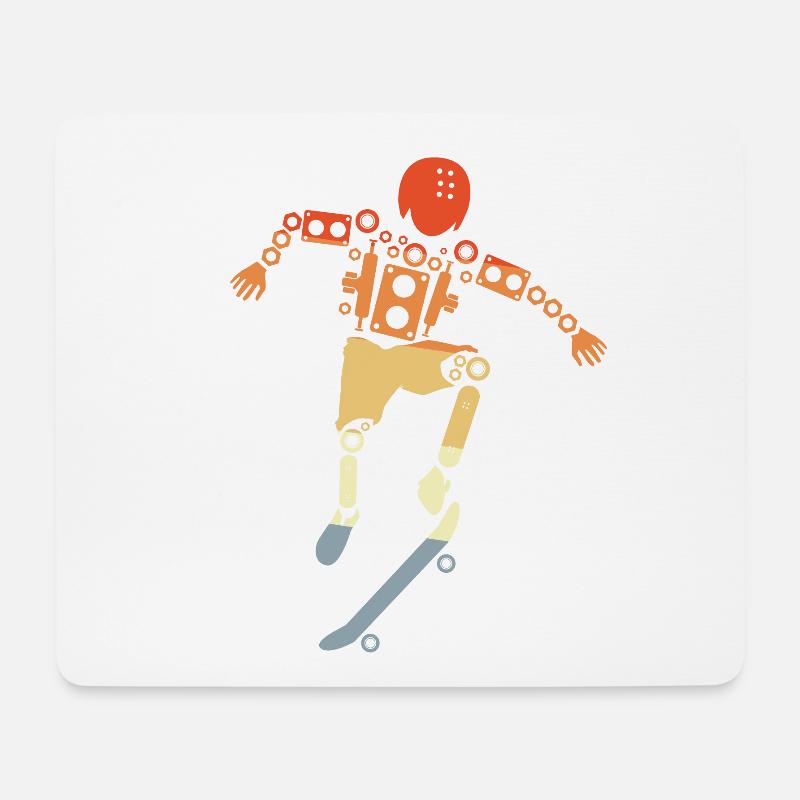 Skateboarder - Mousepad (Querformat) - Weiß