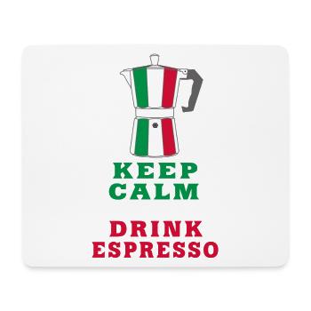 Keep Calm and Drink Espresso design / gift idea - Mouse Pad (horizontal) - white - Front