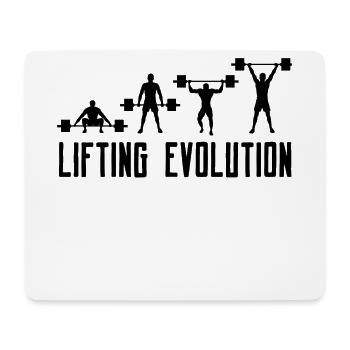 Haltérophilie Bodybuilder Gym Workout Gym - Tapis de souris (format paysage) - blanc - Devant
