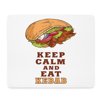 Keep Calm and Eat Kebab / Gift Idea - Mouse Pad (horizontal) - white - Front