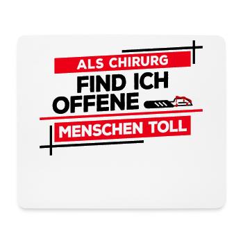 Chirurg Chirurgie Notarzt Operation Lustig Spruch - Mousepad (Querformat) - Weiß - Vorne