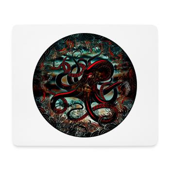 Octopus Sea - Mouse Pad (horizontal) - white - Front