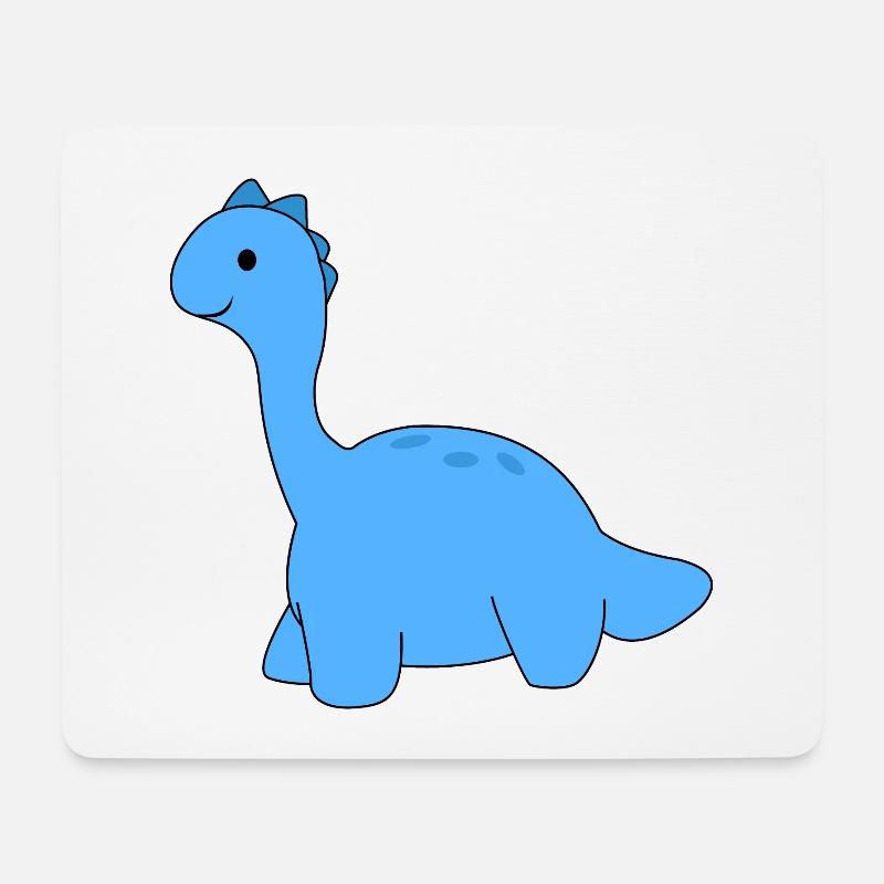 Dino Dinosaurier - Mousepad (Querformat) - Weiß