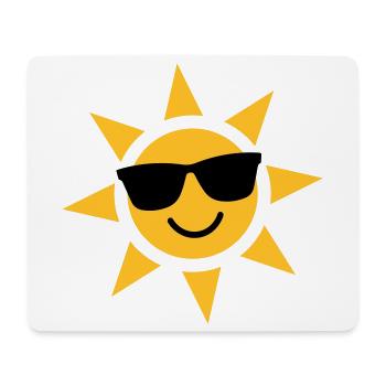 Sonnenbrillen-Sonnenstrahl - Mousepad (Querformat) - Weiß - Vorne