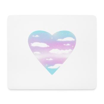Trans Heart - Mouse Pad (horizontal) - white - Front