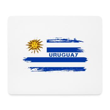 Uruguay Flaggen Design / Geschenkidee - Mousepad (Querformat) - Weiß - Vorne
