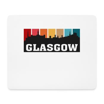 Glasgow Scotland Travel Souvenir Skyline Wahrzeichen - Mousepad (Querformat) - Weiß - Vorne