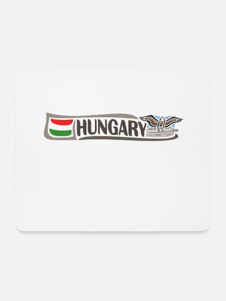 Ungarn Landmark Travel Souvenir Ungarische Flagge - Mousepad (Querformat) - Weiß