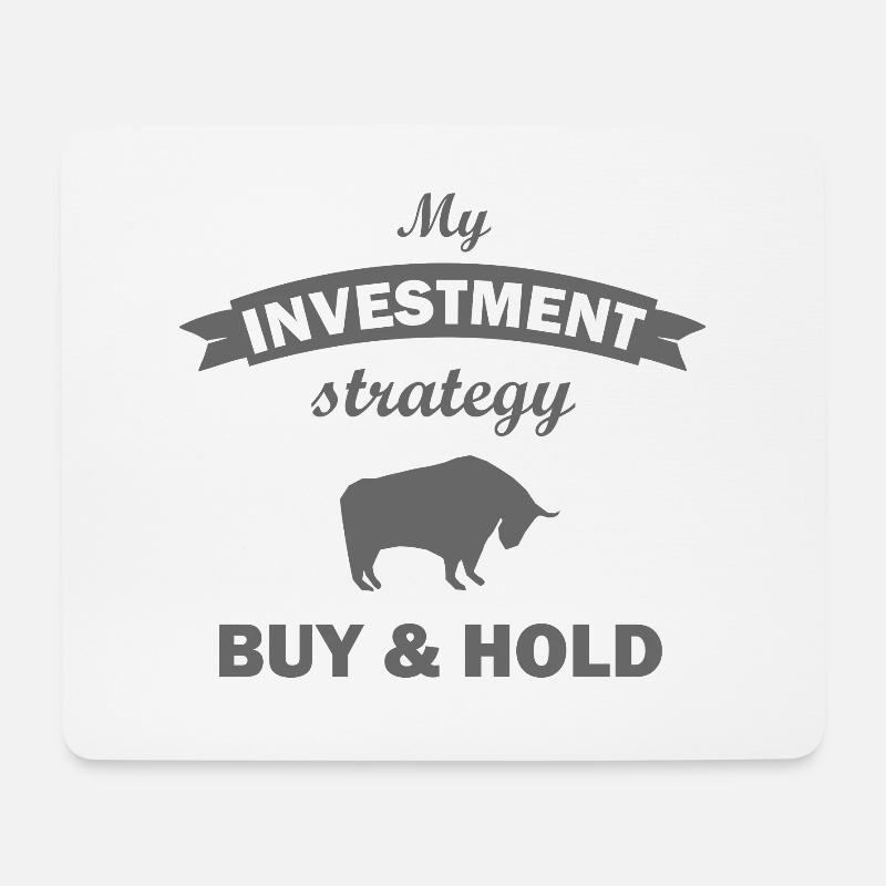 Börse und Investor - Mousepad (Querformat) - Weiß