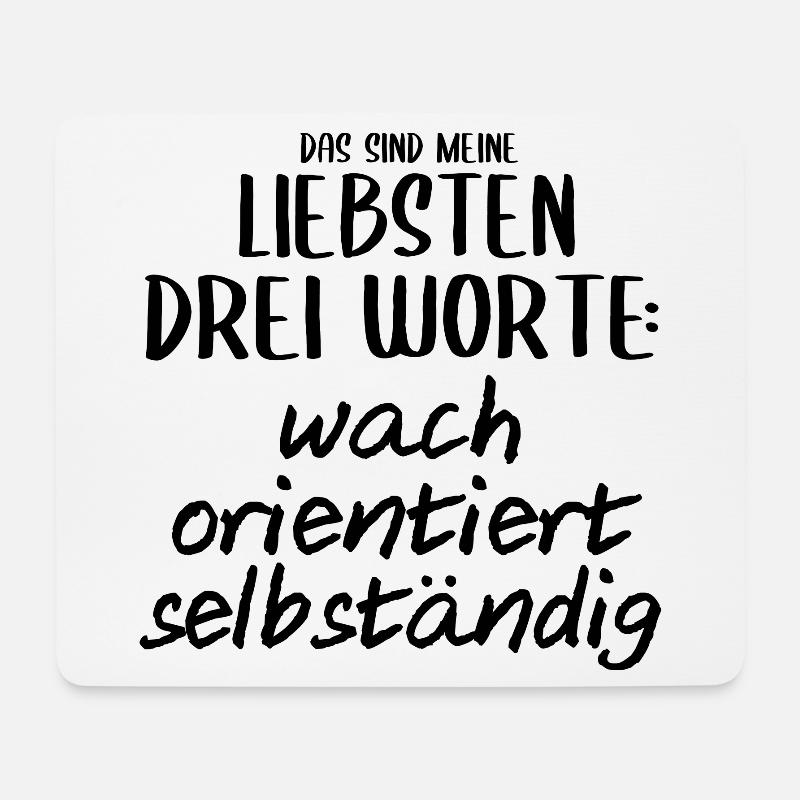 Anästhesie Anästhesist Spruch wach Geschenk lustig - Mousepad (Querformat) - Weiß