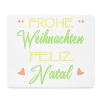 Deutsch-Brasilianer Weihnachten Natal Geschenk - Mousepad (Querformat) - Weiß - Vorne